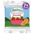 thumbnail image 3 of Heinz Strawberry & Banana Biscotti Baby Food Snacks 7+ Months 60g, British Import (Pack of 3), 3 of 3