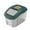 Green, variant on KQJQS Household Portable Rice Bucket, Sealed Rice Container, Flour Storage Container, Cereal Dispenser, Household Rice Storage Container, Pet Food Storage Container