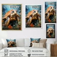 thumbnail image 4 of Designart "Turtle Harmony in Geometric Art" Animals Turtle Floater Framed Canvas Prints, 4 of 5