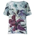 thumbnail image 1 of Birdeem T-Shirt Décontracté Mode Femme Col Rond Manches Courtes Ample, 1 of 6