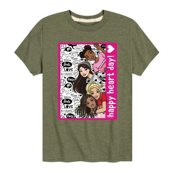 Barbie - Happy Heart Day - Toddler And Youth Short Sleeve Graphic T-Shirt