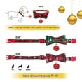 thumbnail image 2 of 2 paquetes/juego de collares navideños para gatos, collares para gatitos separables con pajarita y campana, traje de Papá Noel para gatos, perros pequeños y conejos, 2 of 5