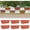 Red, variant on 6 Pack Railing Planter Box for Balcony Fences Garden,16.9 Inch Deck Railing Planter Boxes for Plants, Rectangular Hanging Window Boxes Planters, Green