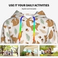 thumbnail image 6 of KLL Squirrel And Leaves for Womens Pullover Hoodie with Pocket Hooded Long Sleeve Shirts Sweatshirt for Women-Medium, 6 of 7