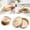 Beige, variant on 2PC Round Dumpling Storage Box with Lid, Small, Lightweight, Portable, DIY Craft Display & Containers Case, Realistic Steamer Style, Storage of Earrings, Rings and Bracelets