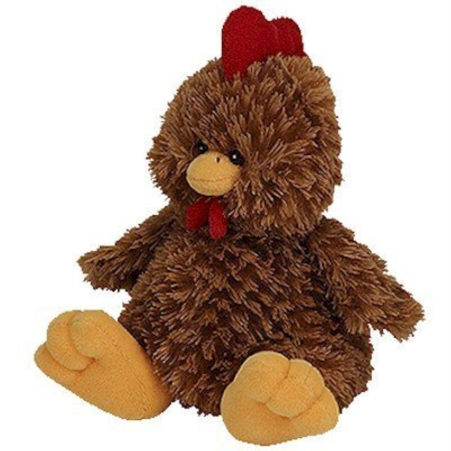 TY BEANIE BABY CLUCKY BBOTM AUGUST 2006 CHICKEN RETIRED WITH TAGS MINT 