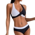 thumbnail image 2 of Warop Women's Tankini Swimsuit with Padded Bra, Modest Two-Piece Athletic Set for Beach and Sport Activities, 2 of 8