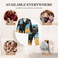 thumbnail image 7 of Picia Whimsical Cartoon Cow Pattern Women’s Long-Sleeve Sleepwear Set - Soft 2-Piece Loungewear with Pockets, Comfy PJs for Relaxing Nights-Small, 7 of 7
