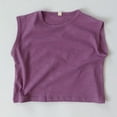 thumbnail image 4 of KyCheLot Cotton Tank Tops for Kids Summer Crew Neck Solid Color Sleeveless Tank Tops Trendy Workout Schoolwear, 4 of 6