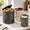 Terazzo-Potato, Onion, Garlic Set, variant on Terazzo-Potato, Onion, Garlic Set Metal Food Storage Canisters for Pantry Organization