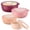 Rose, variant on Vesteel 8Pcs Mixing Bowl Set with Lids, Nesting Plastic Bowls for for Mixing Serving Preparing Storage, Kitchen Prep Bowls, Dishwasher Safe, Rose