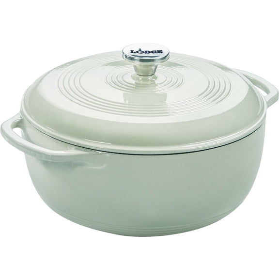 Lodge Mfg Co Lodge 6 Qt Porcelain Enamel Coated Cast Iron Dutch Oven - Single Pack
