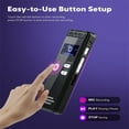 Vuygyu Digital Voice Activated Recorder with Playback 3072Kpbs