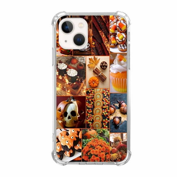 Yellow Autumn Harvest Case for iPhone 14 Plus ,Aesthetic Art Design Pattern TPU Shock Proof Cover Case