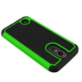 thumbnail image 3 of FINCIBO LG K20 Plus LV5 / K10 2017 Football Hybrid Case, Hard TPU Back Cover, Black/Green/Black, 3 of 5