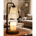 thumbnail image 2 of Funistree Candle Warmer Lamp with Timer and Dimmer, Adjustable Height Candle Warmer with 2*50W Bulbs, Gifts Candle Lamp Home Decor, 2 of 7