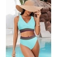 thumbnail image 5 of Rosvigor Plus Size Womens Bikini Sets High Waisted Swimsuit bikini Bathing Suit for Women Two Pieces Swimwear, 5 of 8