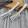 thumbnail image 3 of Vikakiooze Stainless Steel Pasta Tongs, Teethed Ends Design for Spaghetti Noodle Pastry Kitchen,Home, 3 of 8