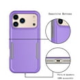 thumbnail image 4 of For iPhone 17 Pro Max 5G 2025 Case ,Sturdy Phone Case for Apple 17 Pro Max 6.9 inch ,Tiflook Shockproof Protection Heavy Duty Armor Hard Plastic & Rubber Rugged Bumper 2-in-1 Case Cover ( Purple ), 4 of 6