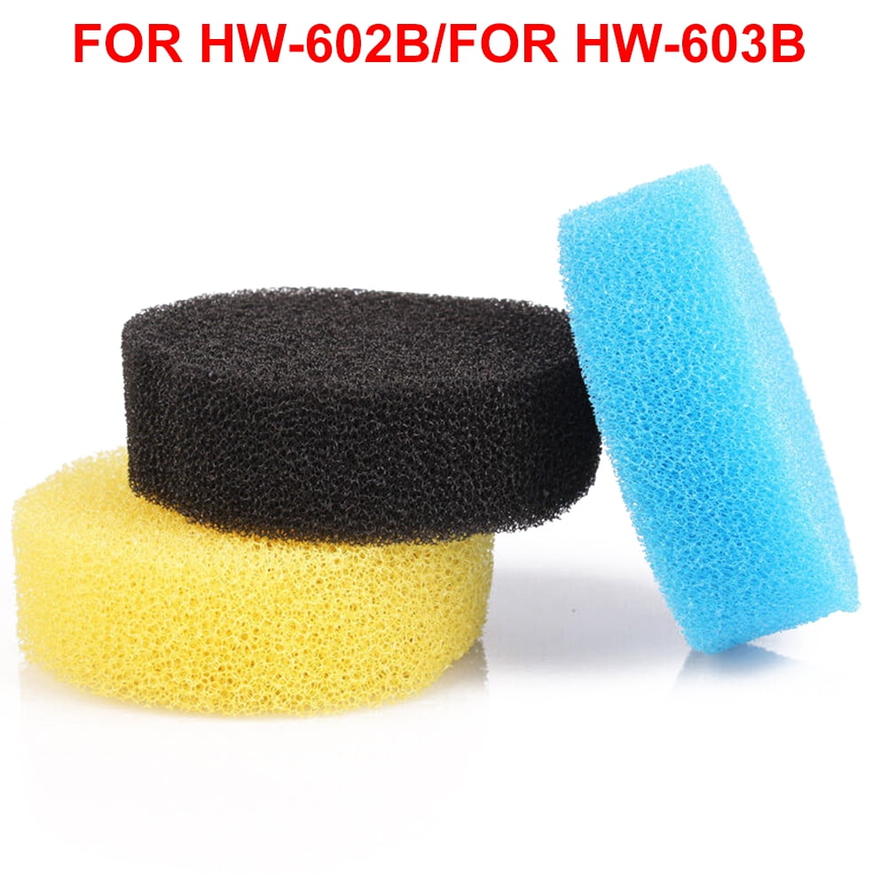 3pcs/Set Spare Parts Filter Sponge Aquarium Filtration For Sunsun HW