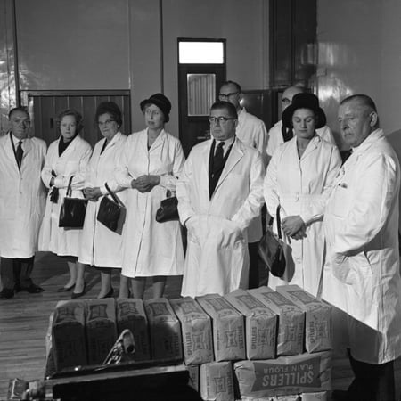 Local Dignitaries During an Open Day at Spillers Foods in Gainsborough, Lincolnshire, 1962 Print Wall Art By Michael (Best Foods During Chemo)