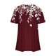 thumbnail image 3 of Tops Cortos para las Mujeres Cuello en V de Moda Casual Manga Corta Primavera Verano Top, Tops de Baile para las Mujeres, 3 of 4
