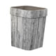 thumbnail image 5 of Cubo de basura pequeño, estrecho, portátil, cuadrado, compacto, estilo granja, para reciclaje. gris, 5 of 9