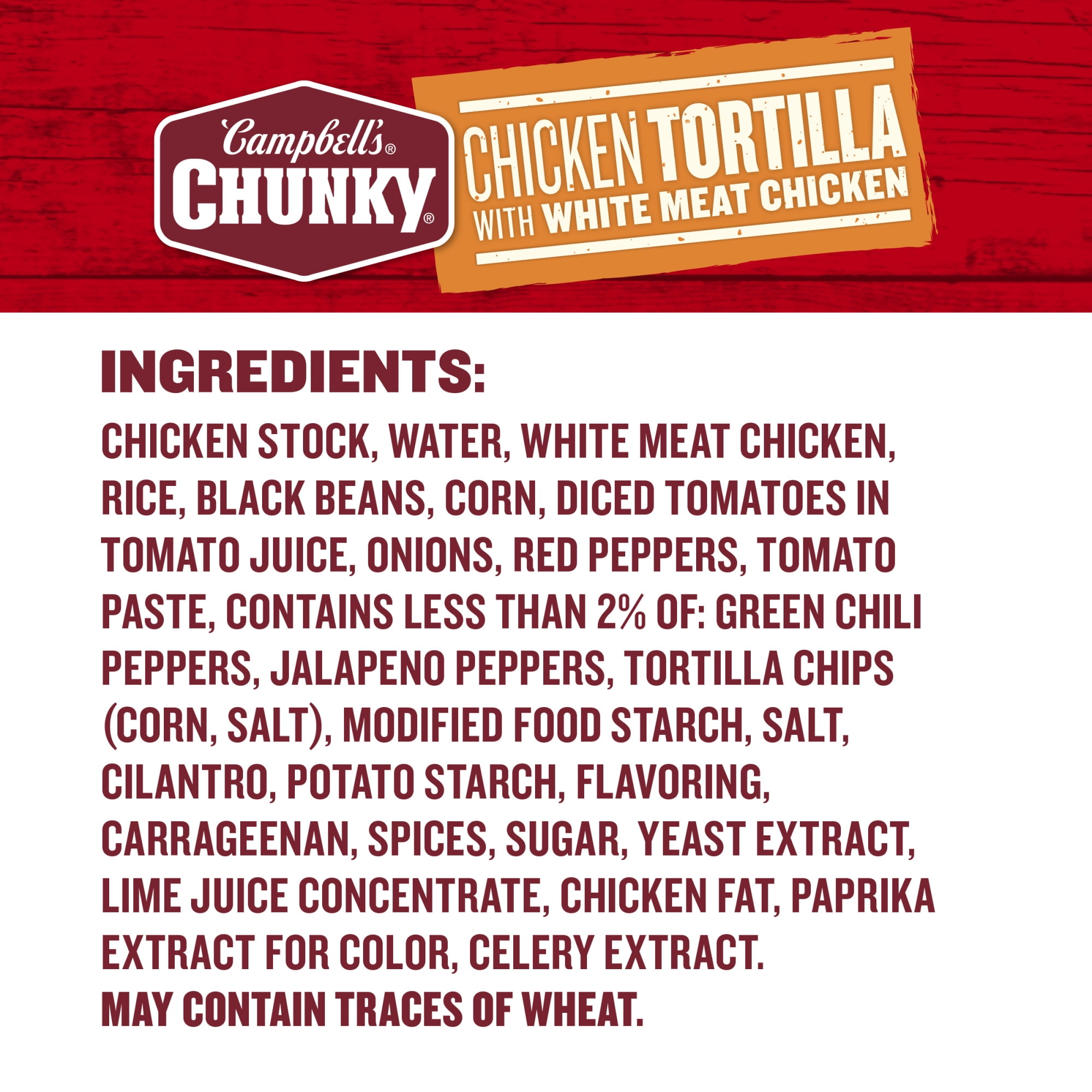 (12 pack) Campbell's Chunky Soup, Ready to Serve Chicken Tortilla Soup with Grilled White Meat Chicken, 18.6 oz Can