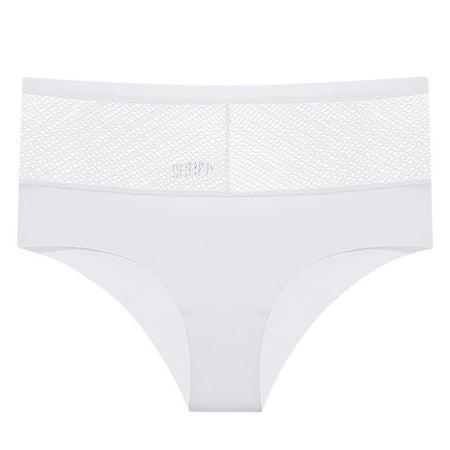 

〖CFXNMZGR〗Briefs For Women Floral Print Mesh Bow Embroidered Lace Transparent String Underwear Back Bandage Hollow Out Panties String Briefs