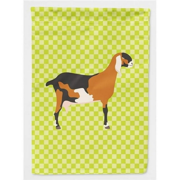 Caroline's Treasures BB7709GF Anglo-nubian Nubian Goat Green Flag Garden Size , Small, multicolor