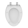 Mainstays Elongated Plastic Toilet Seat with Soft Close and Easy off in