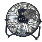 20 Inch Industrial Tilting High Velocity 3 Speed Metal Floor Fan, Black