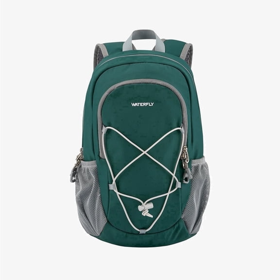 Waterfly Unisex 12L Small Drawstring Lightweight Hiking Walking Backpack Daypack,Dark Green