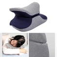 thumbnail image 3 of Almohada para Dormir 360 degree Espalda Cuello Almohada Memoria Almohada - Azul oscuro SM SunniMix Cojín de viaje Nap, 3 of 8