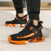 ORISTACO Steel Toe Work Safety Sneakers 0296 Orange 50