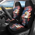thumbnail image 2 of XYZCANDO 4th Of July Front Car Seat Covers featuring Patriotic Bald Eagle Design - Perfect For Patriotic Auto Interior Decor, 2 of 10