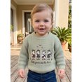 thumbnail image 5 of RUINIXCW Toddler Baby Girl Boy Silly Goose Sweater Outfit Newborn Infant Fall Winter Knit Sweaters Kids Goose Embroidery Long Sleeve Jumper Pullovers, 5 of 10