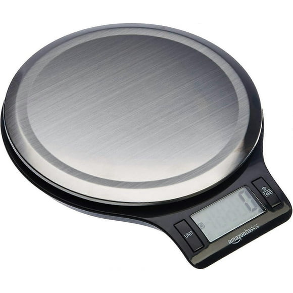 TCGG- Basics Balance de cuisine numrique, sans bisphnol A, en acier inoxydable avec affichage LCD (piles fournies)