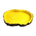 thumbnail image 3 of Cuenco de Agua para alimentos de resina Yinane para tortugas serpientes ranas cornudas ranas toro eslizones 13x8x2CM Alimentador de reptiles, 3 of 8