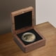 thumbnail image 5 of Estuche de exhibición de monedas de desafío Caja de almacenamiento de madera Caja de presentación de exhibición Medalla de Forrado en negro, 5 of 9