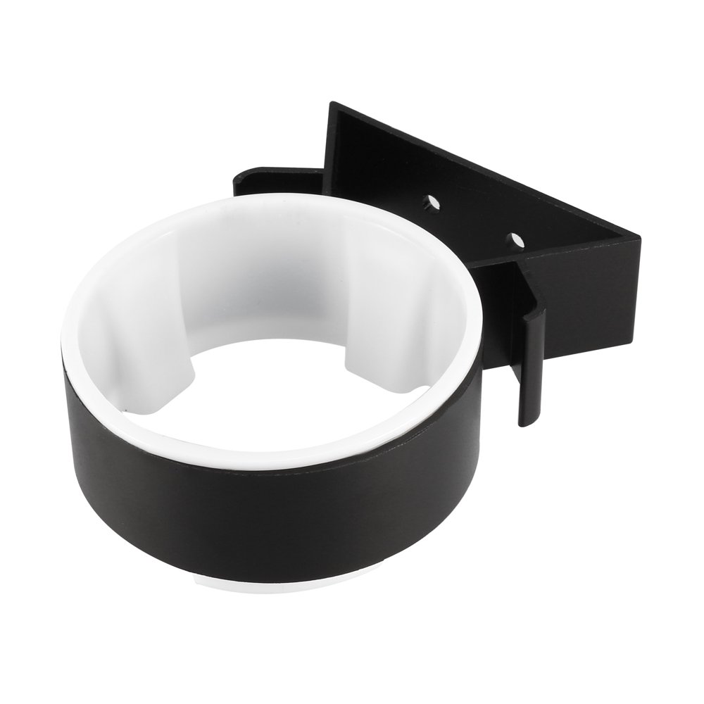 Uxcell Aluminium Hanging Wall Mounted Hair Dryer Holder w Installation Kits (Black) Walmart