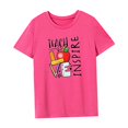 thumbnail image 4 of Camiseta para mujer, trajes de verano, camiseta con cuello redondo para mochilero, viaje deportivo, calle Rosa Rosa, 4 of 7