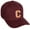 Burgundy, variant on Classic Baseball Hat Custom A to Z Initial Team White Neon Orange Letter, Rust Cap, Letter W