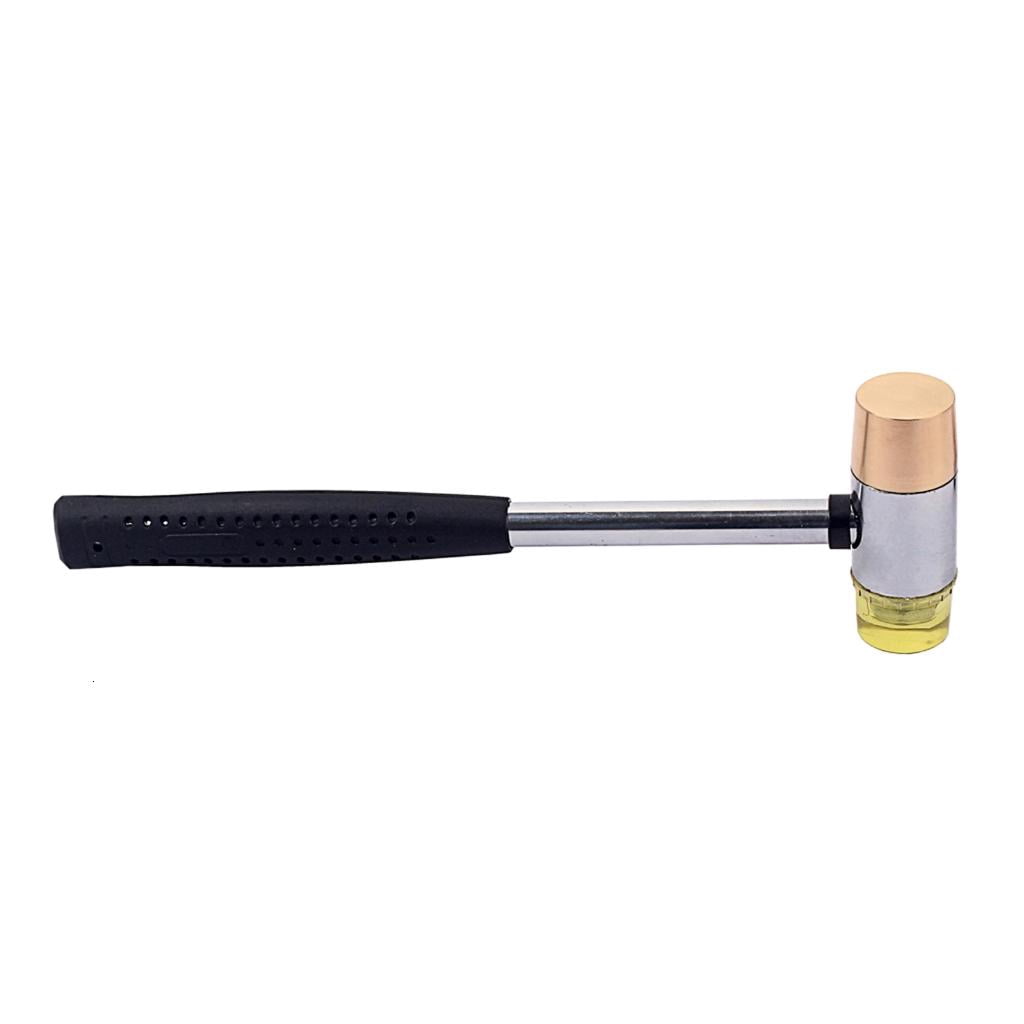 Yihuala 26mm Guitar Fret Hammer Hand Tool Guitar Hammer Double Headed Luthier Tool Rubber Hammer Multipurpose Repairing Tool