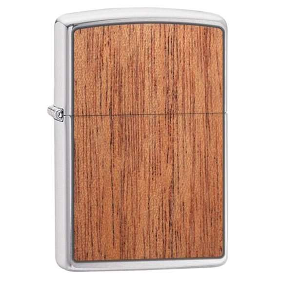 Zippo 49038 Woodchuck Chrome Brushed Finish Windproof Lighter