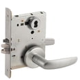 thumbnail image 2 of Schlage L9080J 07B 626 Grade 1 Storeroom Mortise Lock Schlage FSIC Less Core 07 Lever B Rose Satin Chrome Finish Field Reversible, 2 of 2