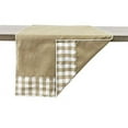 thumbnail image 2 of Fennco Styles Handmade Reversible Checkered Border Design Table Runner, 2 of 15