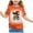 Light Yellow, variant on Girls Halloween Cute Printed Round Neck Short Sleeve Casual Tee Shirt Top for Children