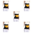 thumbnail image 1 of Transemion Stay Warm And Stylish Back Warmer Belt Breathable Elastic Waist Back Support brushed black L 5Set, 1 of 6