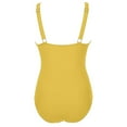 thumbnail image 4 of Hxshgdsn Womens Deep V Neck One Piece Bikini Slimming Wide Strapped Modest Swimsuit High Waist Trendy Swimwear Yellow Xl, 4 of 8